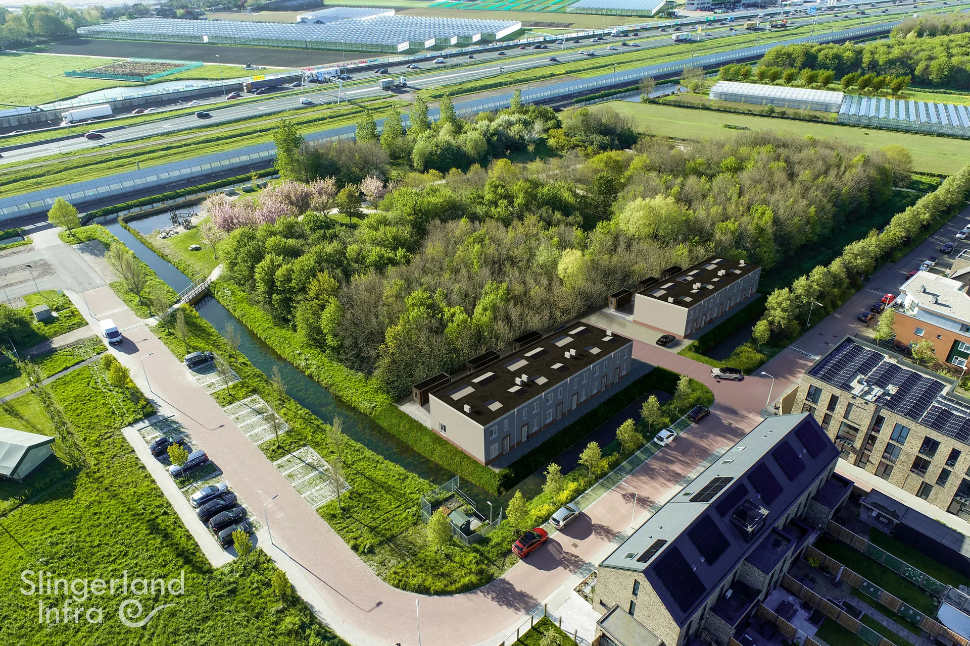 Artist impression Kavel 5 te Nieuwe Wetering